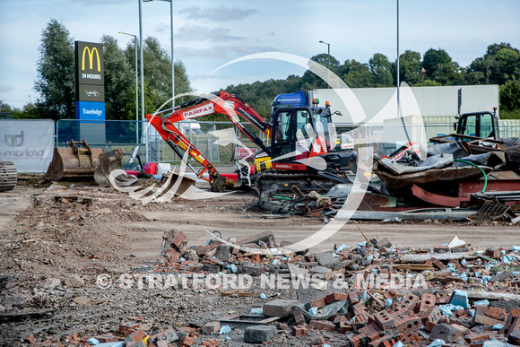 Alcester A46 petrol station demolished 20240914_4343