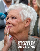 Restored Shakespeare statue unveiled by Dame Judi Dench and Sir Kenneth Branagh